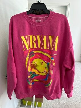 NWOT Urban Outfitters Nirvana Oversized Crewneck Sweatshirt S-M